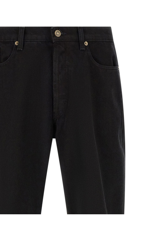 Tapered leg jeans Black
