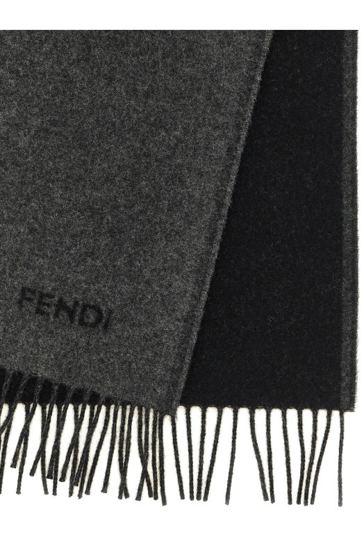 Double-sided long scarf Multicolor