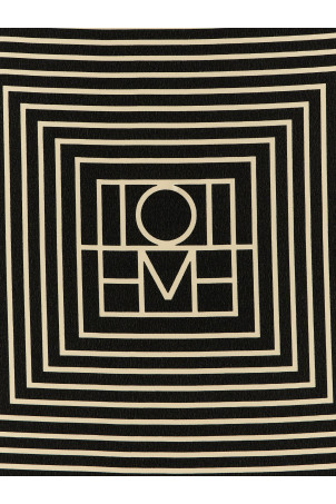 Black 'Centered Monogram' scarf Black
