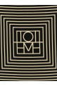 Black 'Centered Monogram' scarf Black