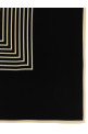 Black 'Centered Monogram' scarf Black