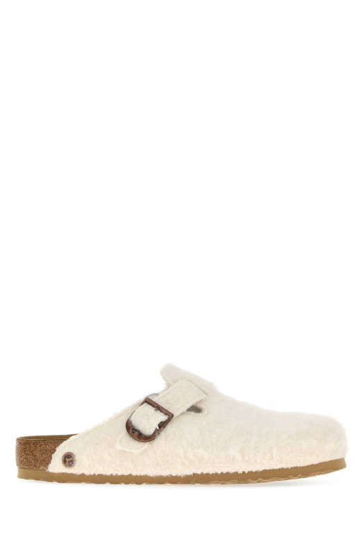 Белые шерстяные тапочки Birkenstock by Cole Bennet Boston, бежевые BIRKENSTOCK 1774 (1033424)
