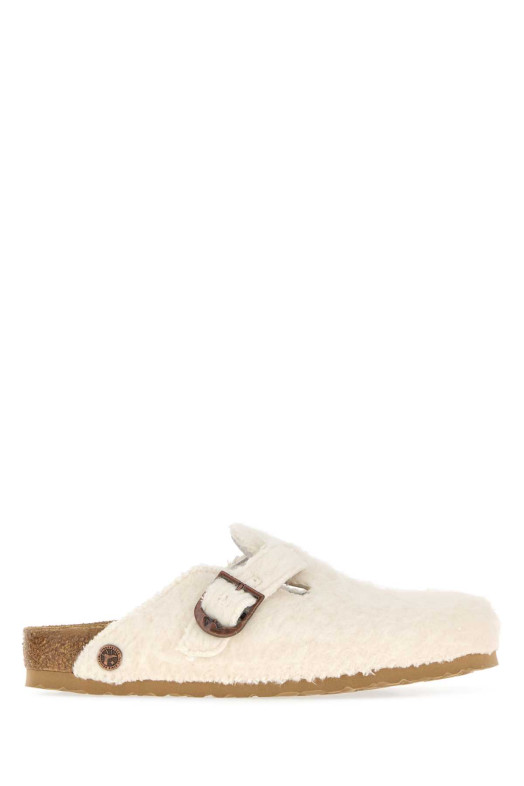 Белые шерстяные тапочки Birkenstock by Cole Bennet Boston, бежевые, BIRKENSTOCK 1774 (1033442)