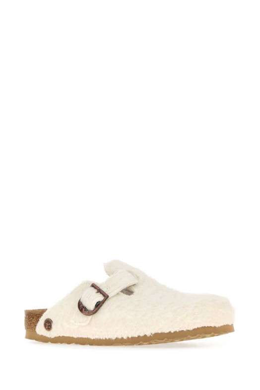 Белые шерстяные тапочки Birkenstock by Cole Bennet Boston, бежевые, BIRKENSTOCK 1774 (1033442)