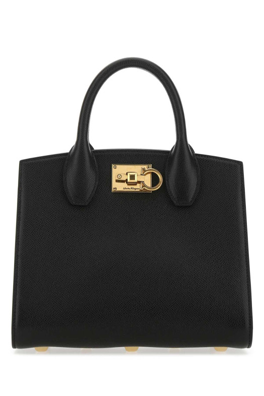 Black leather The Studio handbag SALVATORE FERRAGAMO (211424750036)