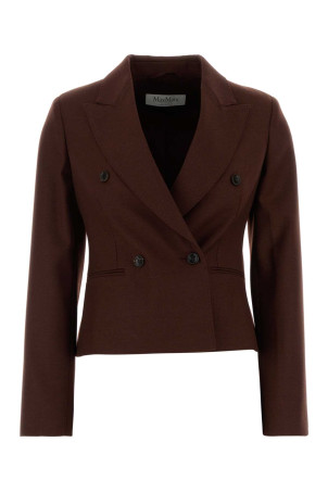 Burgundy wool Angizia blazer MAX MARA (2621046273600)