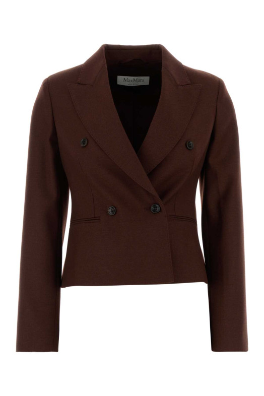 Burgundy wool Angizia blazer MAX MARA (2621046273600)