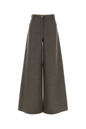 Brown wool Gennaio wide-leg pant Blue MAX MARA (2621136133600)