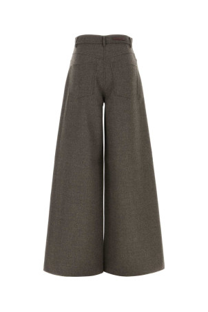 Brown wool Gennaio wide-leg pant Blue MAX MARA (2621136133600)