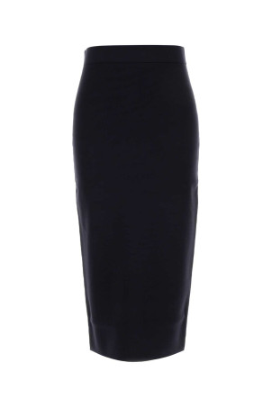 Midnight blue viscose blend Gamma skirt MAX MARA (2621306021600)