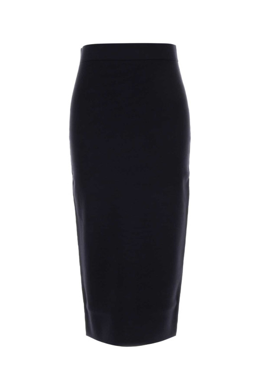 Midnight blue viscose blend Gamma skirt MAX MARA (2621306021600)