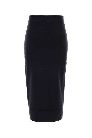 Midnight blue viscose blend Gamma skirt MAX MARA (2621306021600)