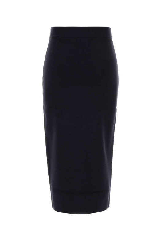 Midnight blue viscose blend Gamma skirt MAX MARA (2621306021600)