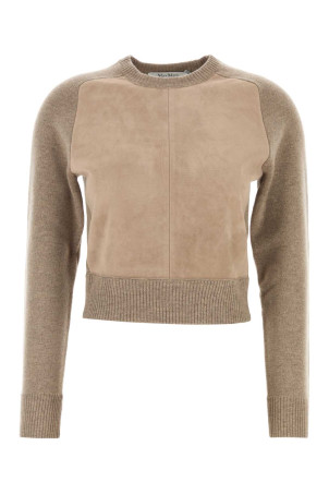 Beige wool blend Nasello sweater MAX MARA (2621366353600)