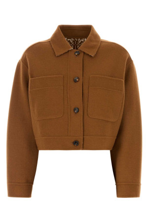 Caramel wool blend Utopia reversible jacket MAX MARA (2621916022600)