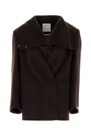 Dark brown wool Manna coat SPORTMAX (2622046013600)