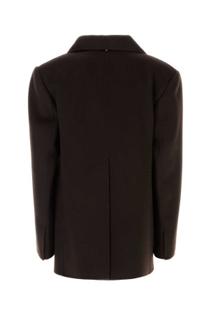 Dark brown wool Manna coat SPORTMAX (2622046013600)