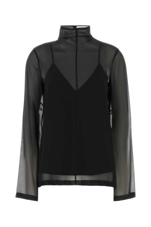 Black silk Cosetta blouse Blue SPORTMAX (2622266012600)