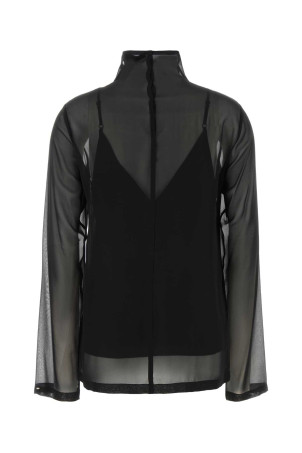 Black silk Cosetta blouse Blue SPORTMAX (2622266012600)