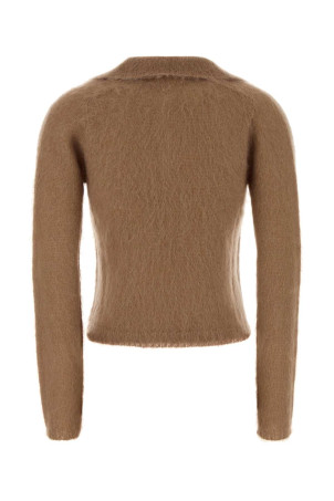 Camel nylon blend Febe polo shirt MM STUDIO (2626366102600)