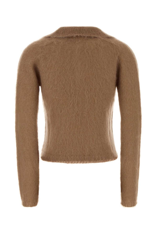 Camel nylon blend Febe polo shirt MM STUDIO (2626366102600)