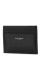 Black leather card holder Black SAINT LAURENT (375946AAC69)