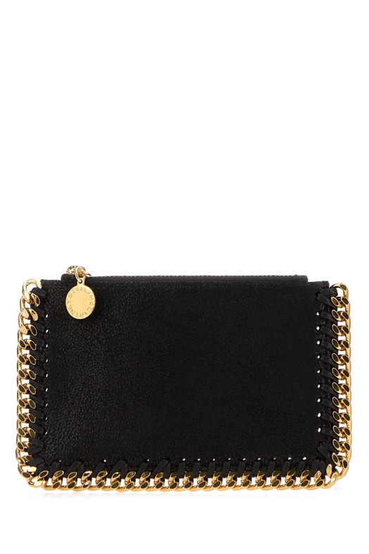 Black shaggy deer Falabella card holder Black STELLA McCARTNEY (7P0094W9355)