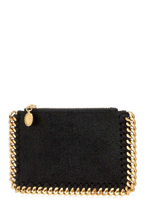 Black shaggy deer Falabella card holder Black STELLA McCARTNEY (7P0094W9355)