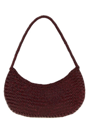 Burgundy leather Nova Luna shoulder bag DRAGON DIFFUSION (8020)