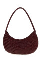 Burgundy leather Nova Luna shoulder bag DRAGON DIFFUSION (8020)