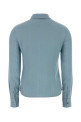 Light-blue silk shirt GUCCI (858623ZAT90)