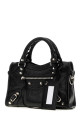 Black leather mini Le City handbag Black BALENCIAGA (8657632ACLR)
