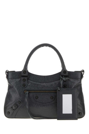 Dark grey leather Le City First handbag BALENCIAGA (8669582ACFH)