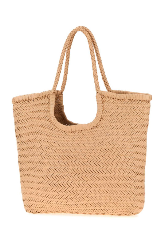 Peach leather Salto shopping bag Brown DRAGON DIFFUSION (8914)