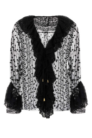 Black tulle blouse Black ALBERTA FERRETTI (A02156620)