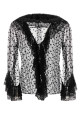 Black tulle blouse Black ALBERTA FERRETTI (A02156620)