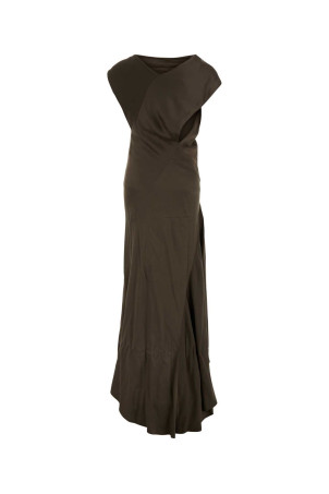 Mud satin long dress ALBERTA FERRETTI (A04216627)