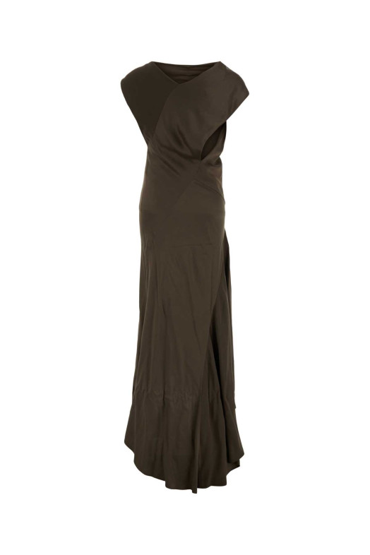 Mud satin long dress ALBERTA FERRETTI (A04216627)