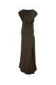 Mud satin long dress ALBERTA FERRETTI (A04216627)