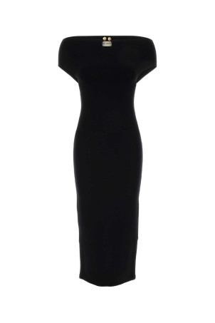 Black jersey off-the-shoulder dress Black ALBERTA FERRETTI (A04866608)
