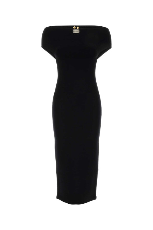 Black jersey off-the-shoulder dress Black ALBERTA FERRETTI (A04866608)