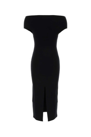 Black jersey off-the-shoulder dress Black ALBERTA FERRETTI (A04866608)