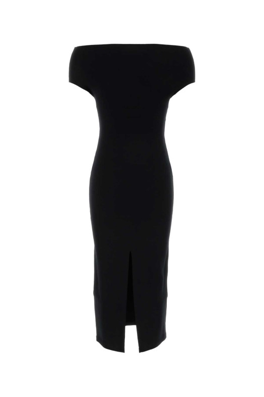 Black jersey off-the-shoulder dress Black ALBERTA FERRETTI (A04866608)