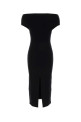 Black jersey off-the-shoulder dress Black ALBERTA FERRETTI (A04866608)