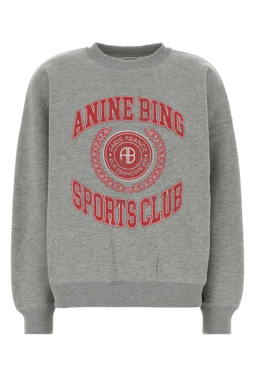 Grey polyester blend sweatshirt ANINE BING (A0812980)