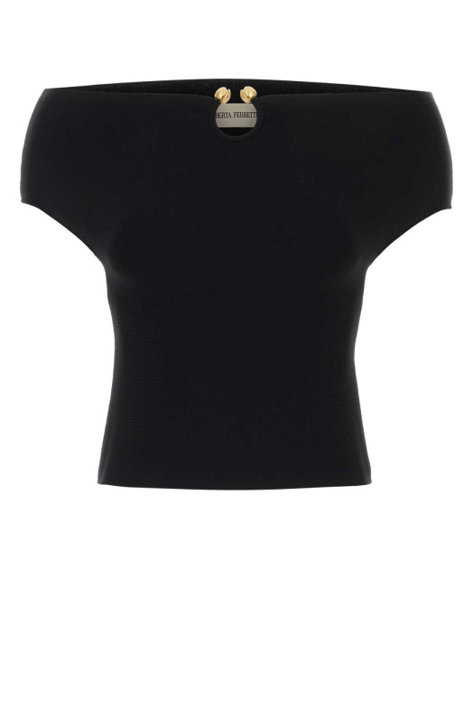 Black jersey top Black ALBERTA FERRETTI (A09026608)