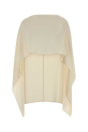 Cream crepe cape ALBERTA FERRETTI (A33026627)