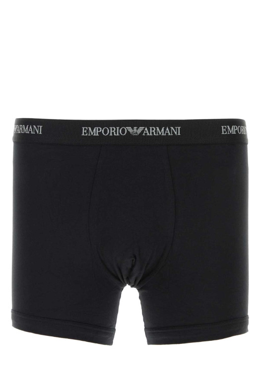 Black stretch cotton boxer set EMPORIO ARMANI (EM000261AF14132)