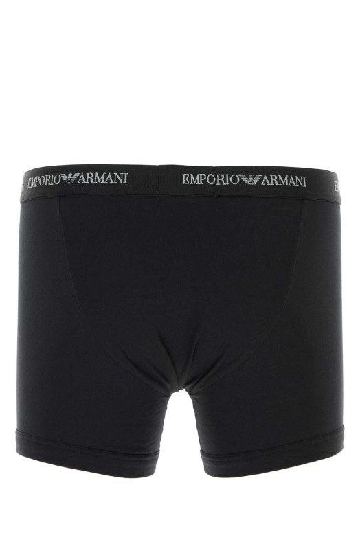 Black stretch cotton boxer set EMPORIO ARMANI (EM000261AF14132)