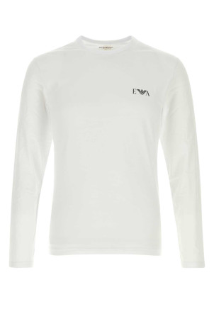 White stretch cotton t-shirt EMPORIO ARMANI (EM000383AF25018)